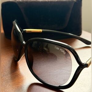 Tom Ford Black and Gold Sunglasses